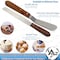 A2Z Scilab Icing Spatula Straight 8 Long Plain Blade Sturdy Wood Handle, Total Length 12.4 A2Z-ZR-WHS8 - alternate 2